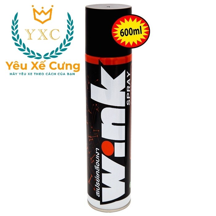 Wink _ chai sịt làm bóng dàn áo lube71 wink 600ml _ nhập khẩu thái lan