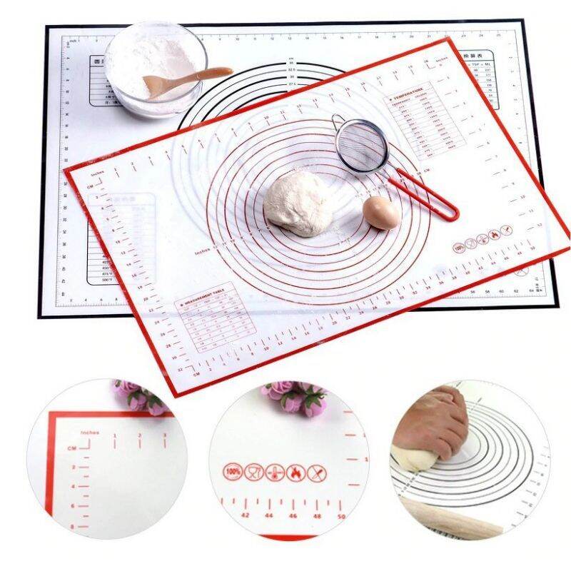 Tấm lót nhào bột size lớn nhất 60cm x 40cm.