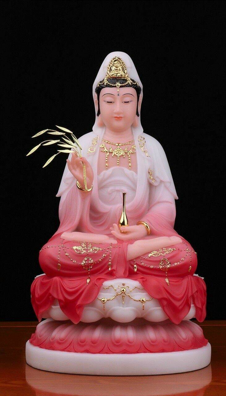 Tượng quan âm cao 40cm - chất liệu đá - hàng nhập đài loan
