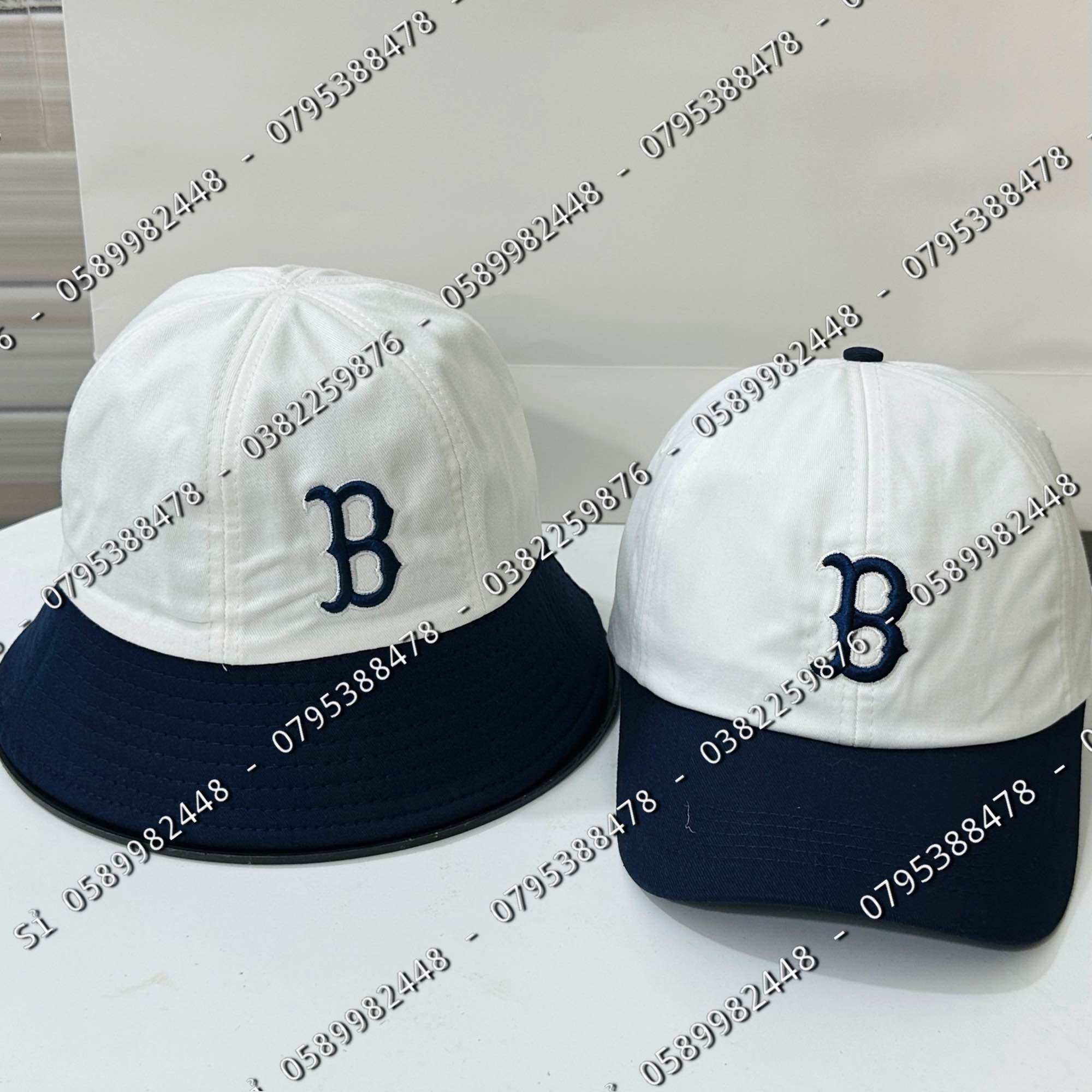 Hoàn tiền 15% - nón tình nhân combo 1 cặp nón phối màu thêu chữ b cho cặp đôi siêu đẹp