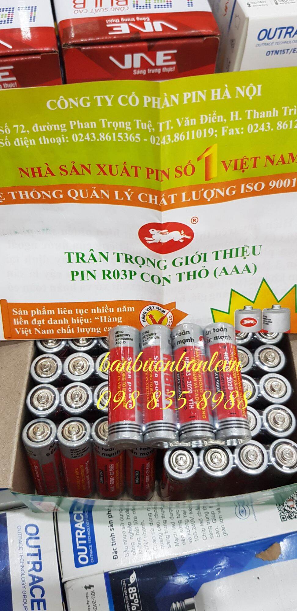 Hộp Pin đũa  con thỏ AA- 40 viên