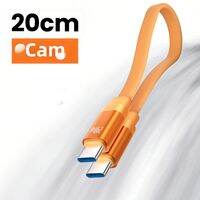 Cáp USB C Mini Bện 20CM Từ Tính Sạc Nhanh 240W Truyền Dữ Liệu Cho iPhone 15/16/17 Samsung Type C Sang Type C