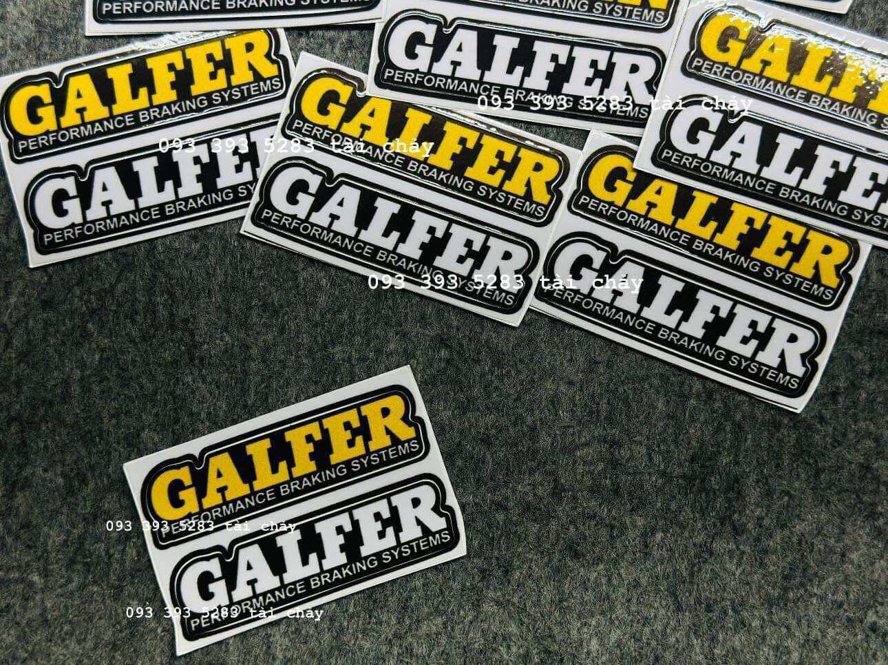 [ 1 CẶP 2 TEM ] TEM STICKER GALFER DÁN TRANG TRI XE