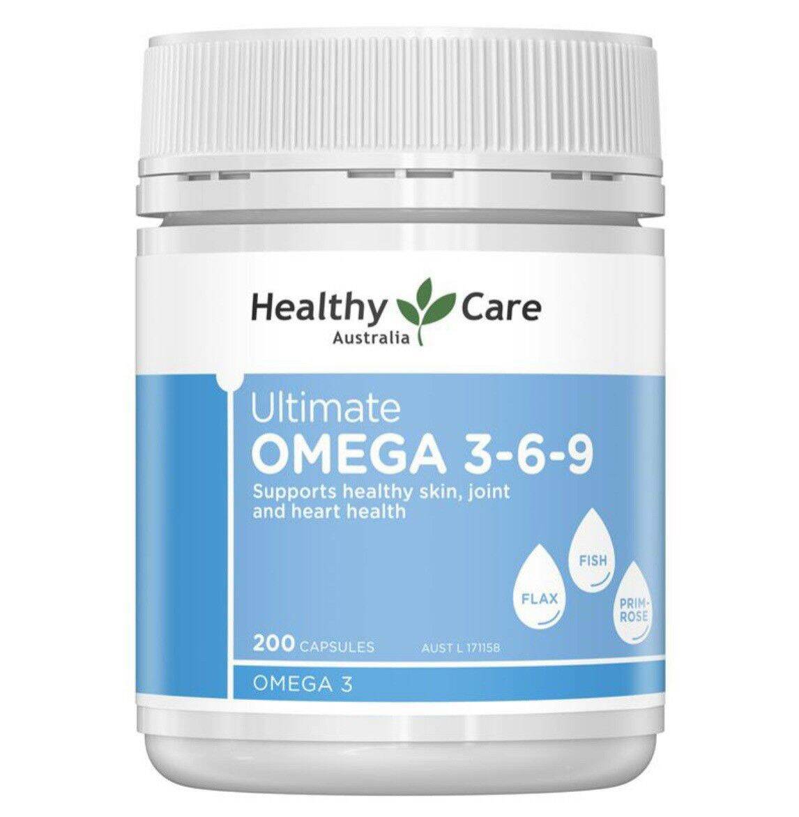 Viên Uống Omega 369 - Healthy Care Omega 3 6 9 (200 Viên)