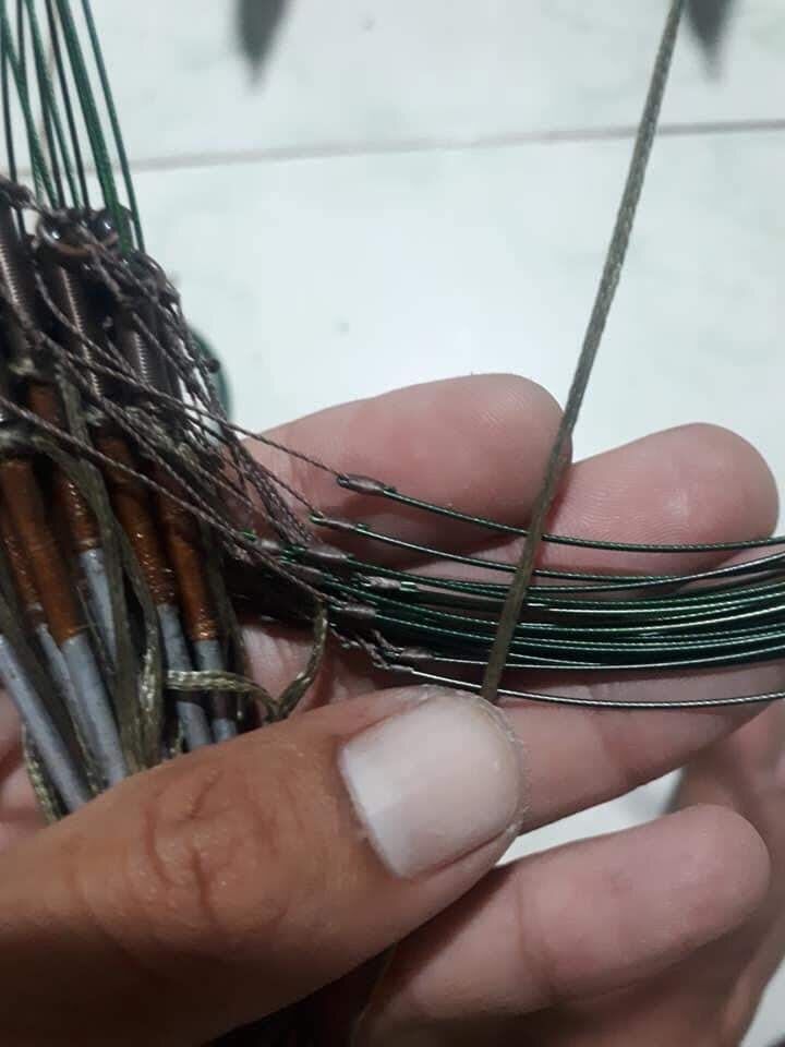 Cáp lụa Nhật màu xanh chuyên làm giò cúm núm( gà đồng)