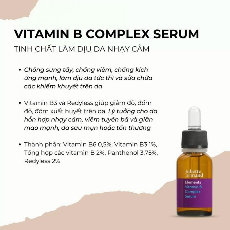 [Hàng Nhập] Tinh chất Juliette Armand Vitamin B Complex Serum 20ml