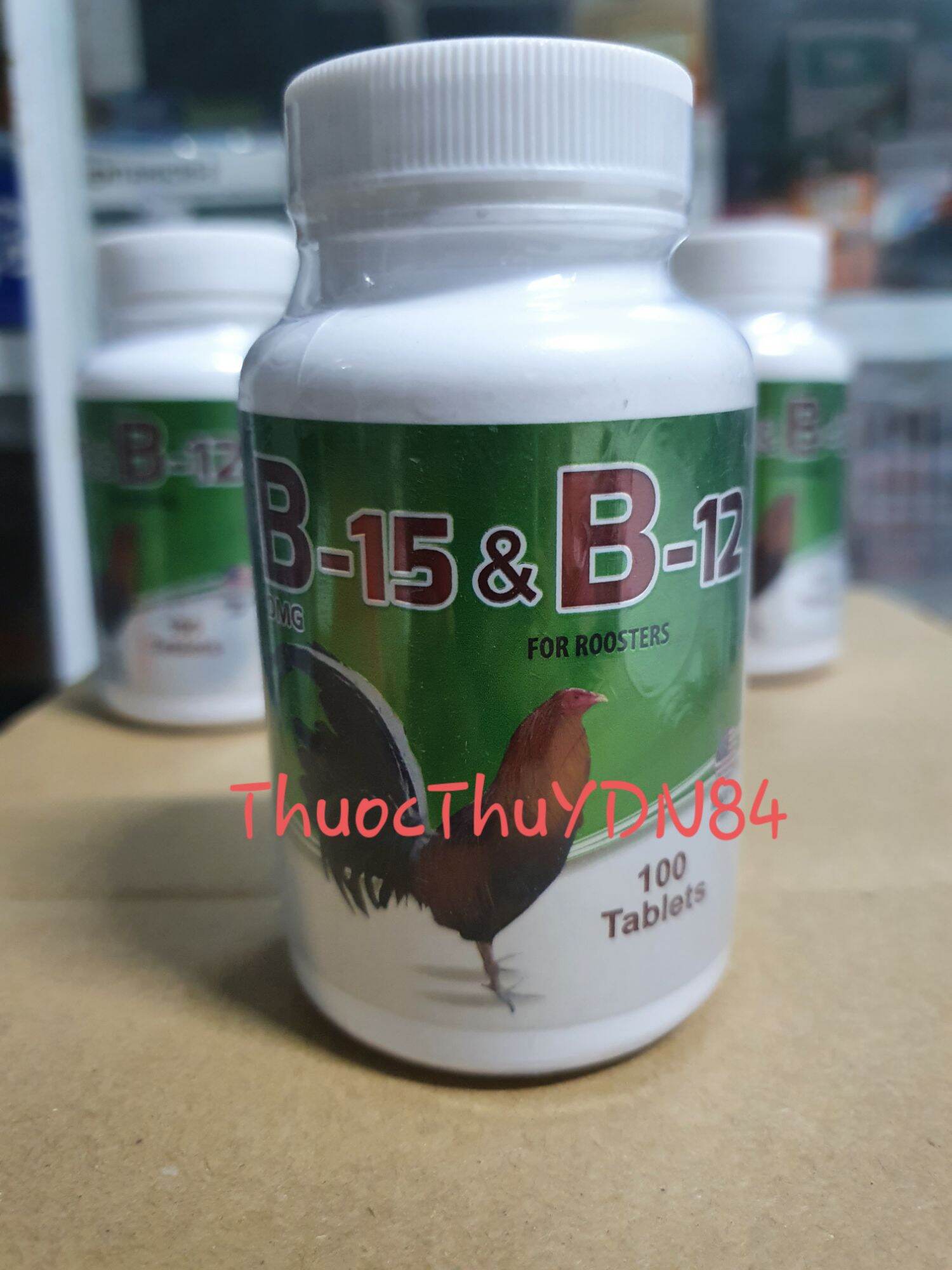 HỘP 100V B15 B12 VITAMIN CAO CẤP CHO GÀ ĐÁ