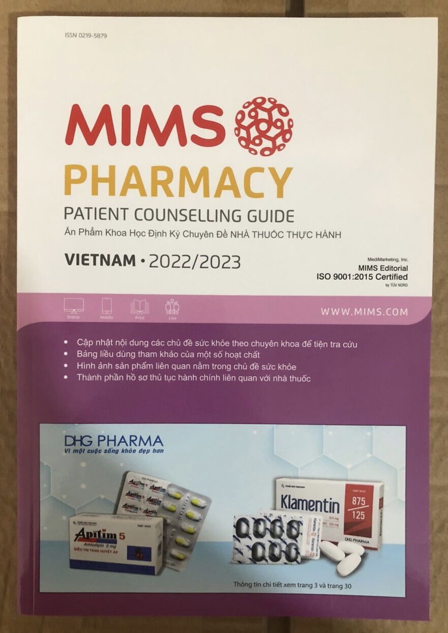 Sách - Mims Pharmacy 2023 Ấn phẩm Khoa học Định kỳ Chuyên đề nhà thuốc thực hành