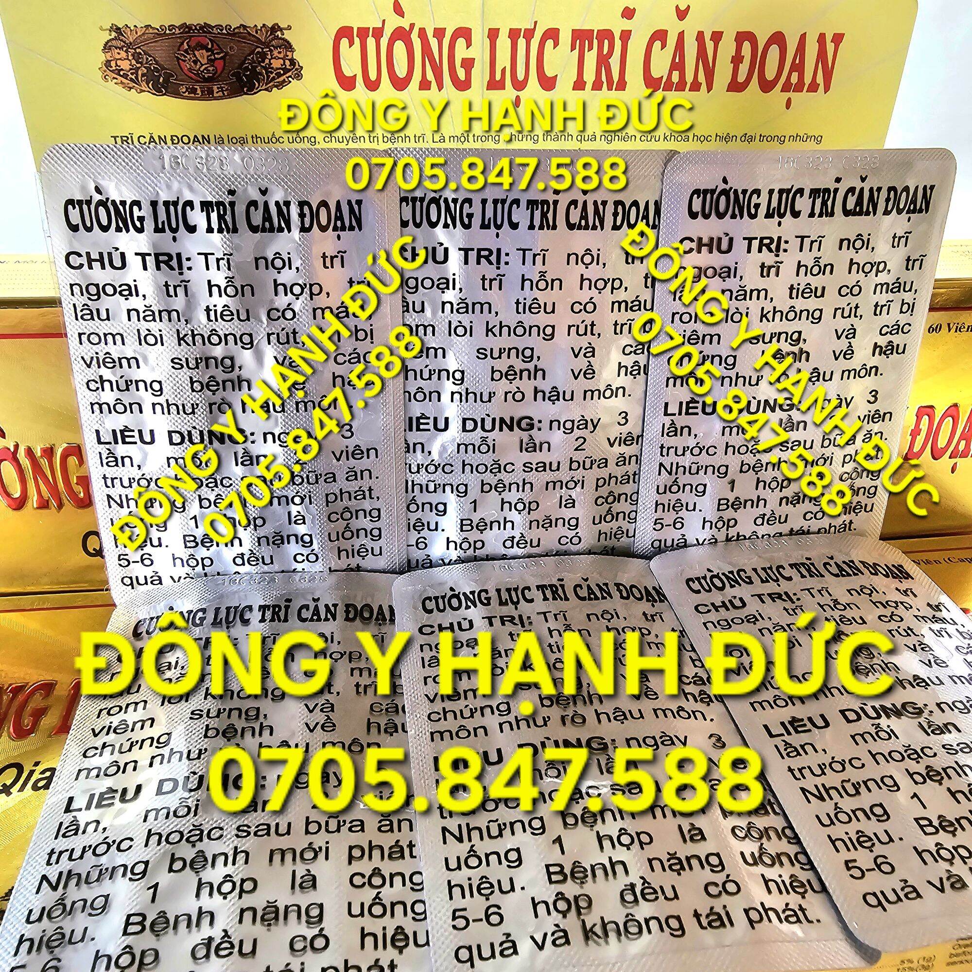 Cường Lực Trĩ Căn Đoạn. Hộp vĩ 60 viên.