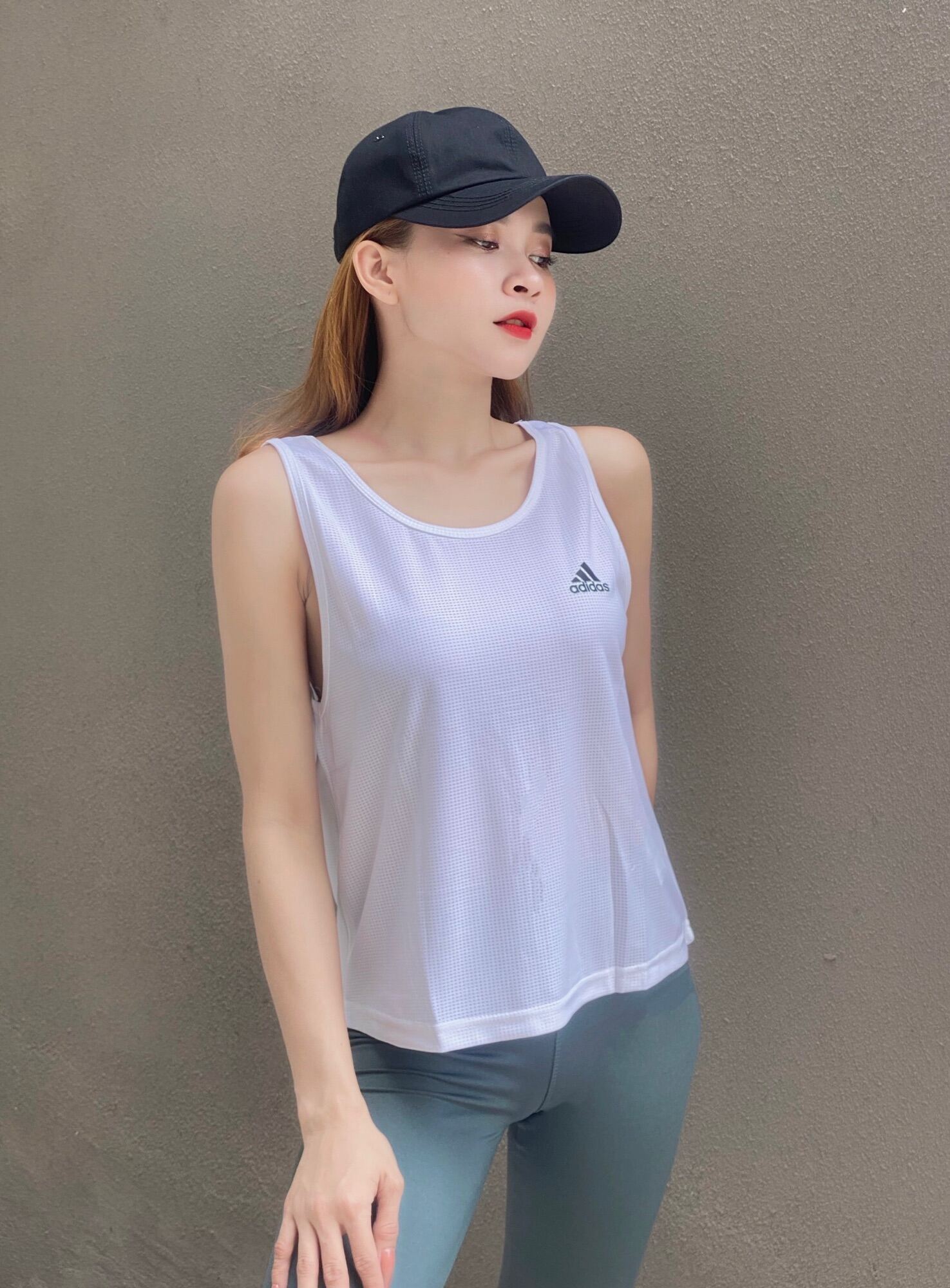 Áo Tanktop Thể Thao Tập Gym Nữ Dây Chữ T Chất Thun Lưới Nhẹ Mát