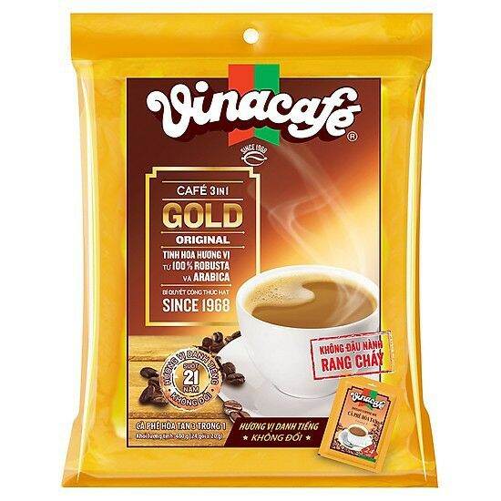 Cà phê sữa Vinacafe gold original bịch 24 gói