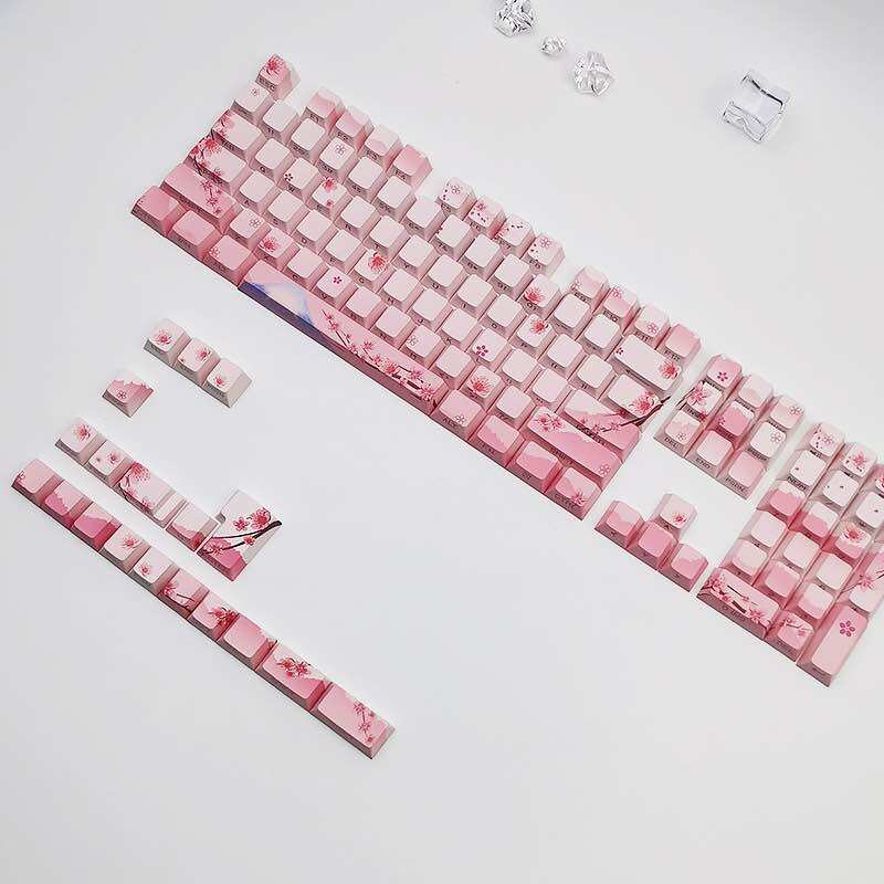 Keycaps hoa anh đào profile cherry