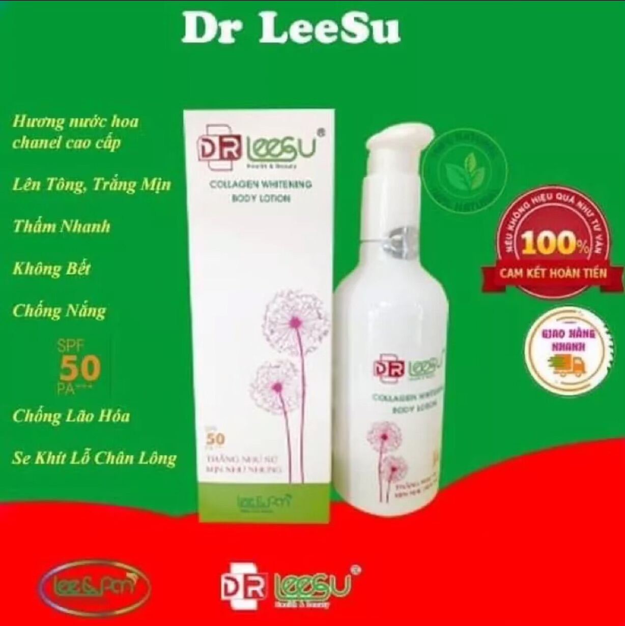 Kem Body Dưỡng Trắng Da Chống Nắng ,Dr Leesu ,300ml