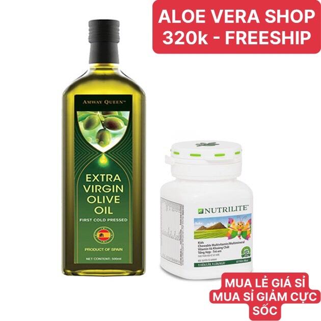320kCombo Dầu olive nguyên chất Away Queen Extra Virgin Olive Oil vs Viên