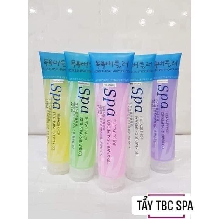 Tẩy da chết SPA toàn thân 350ml, tuýp lớn, tẩy tế bào chết sạch, dưỡng da, chăm sóc da mịn màng