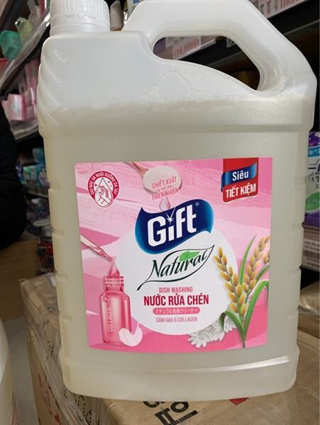 Nước rửa chén hương cám gạo Gift
Natural 