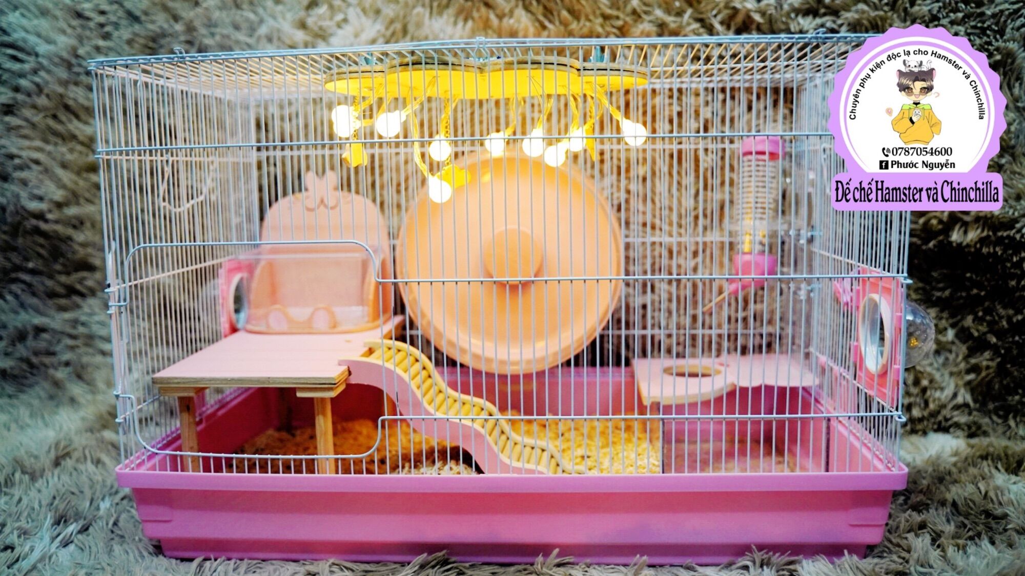 Đèn chùm mây trang trí lồng Hamster
