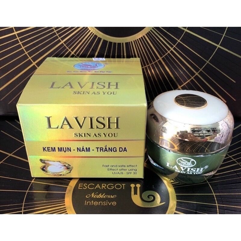 Kem lavish hoa việt mụn nám trắng da
