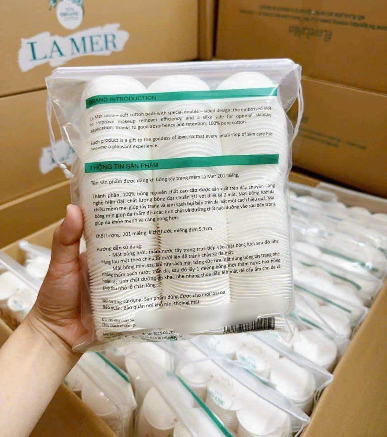 Bông Tẩy Trang Lamer 201 miếng