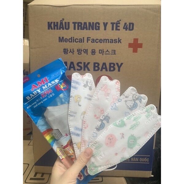 Sỉ 50 khẩu trang KF 94 cho bé