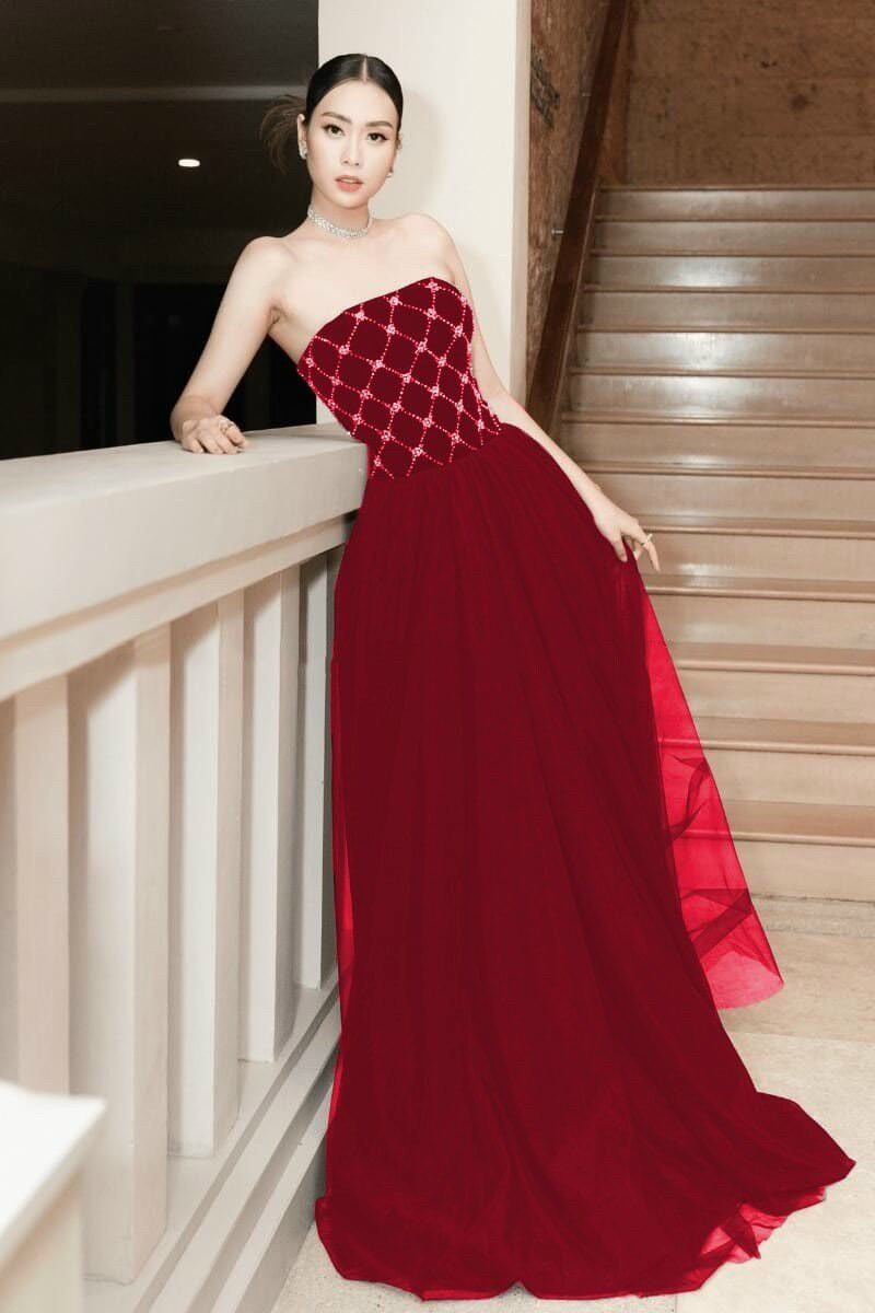 ĐẦM NHUNG 2 IN 1 CÚP NGỰC KẾT ĐÁ