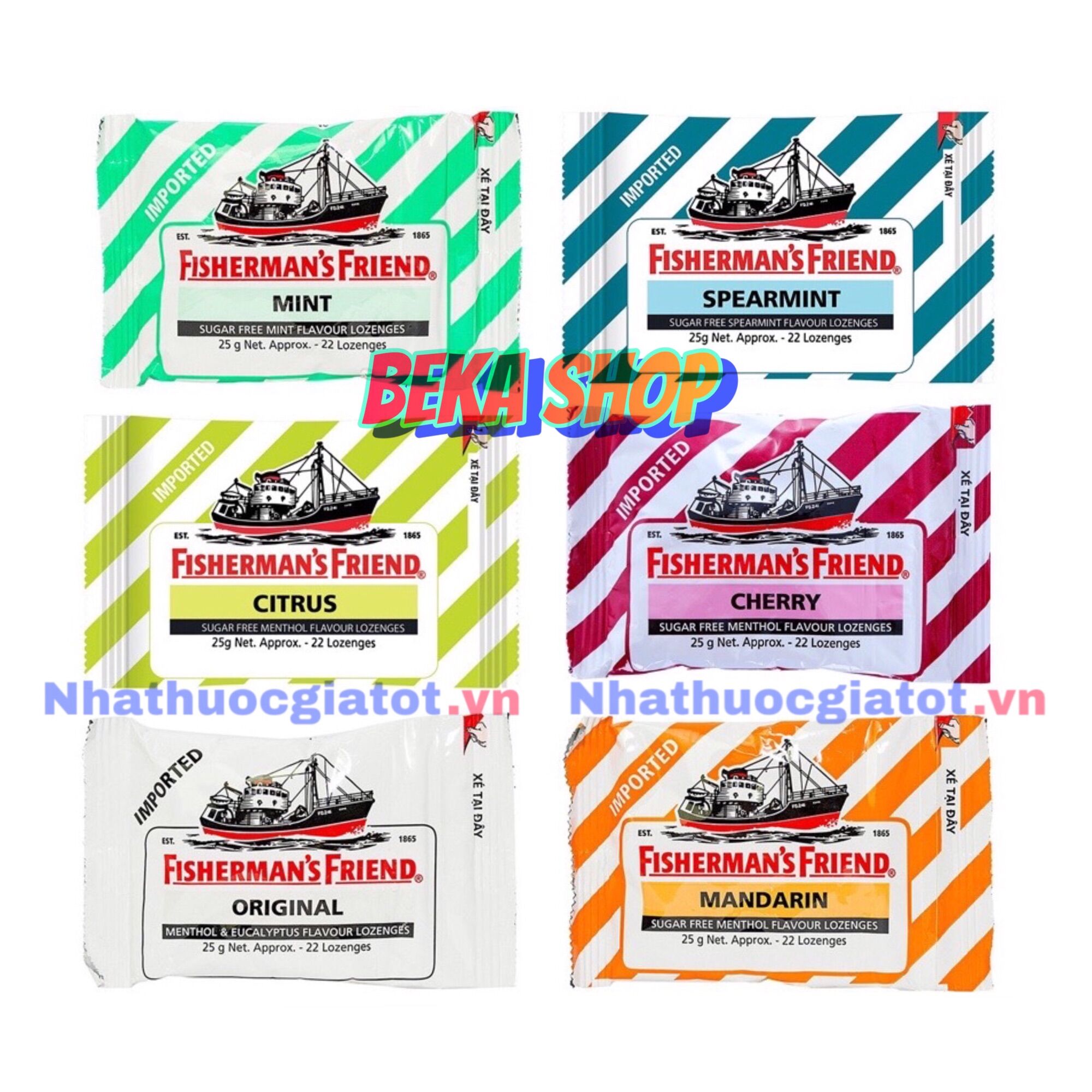 Kẹo Cay Con Tàu Fisherman’s Friend Không Đường Dùng Được Cho Người Ăn Kiêng Và Người Bị Tiểu Đường