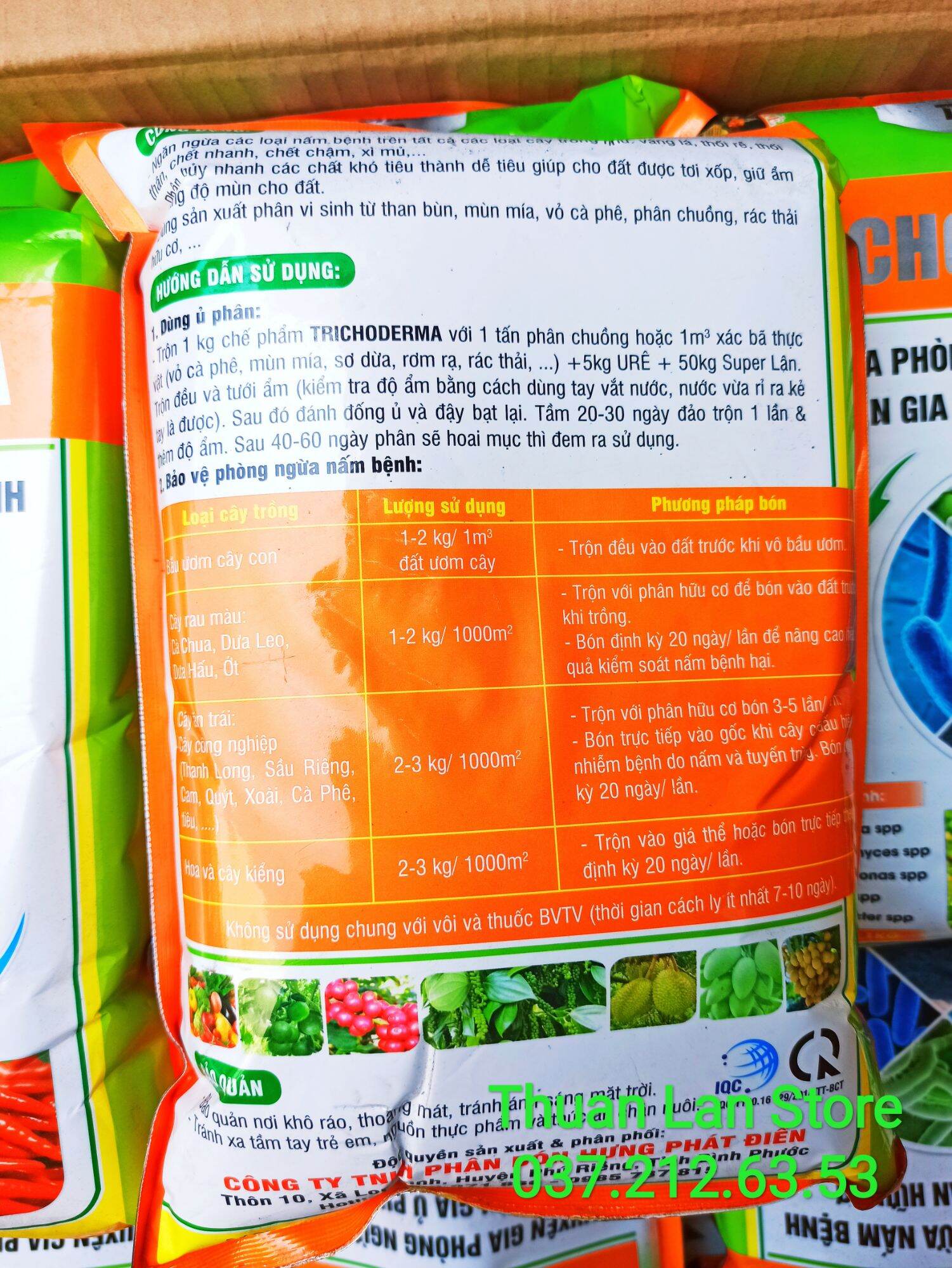 Siêu TRICHODERMA - Chuyên Phòng Trừ Nấm Bệnh, Ủ Phân Hữu Cơ gói 1kg