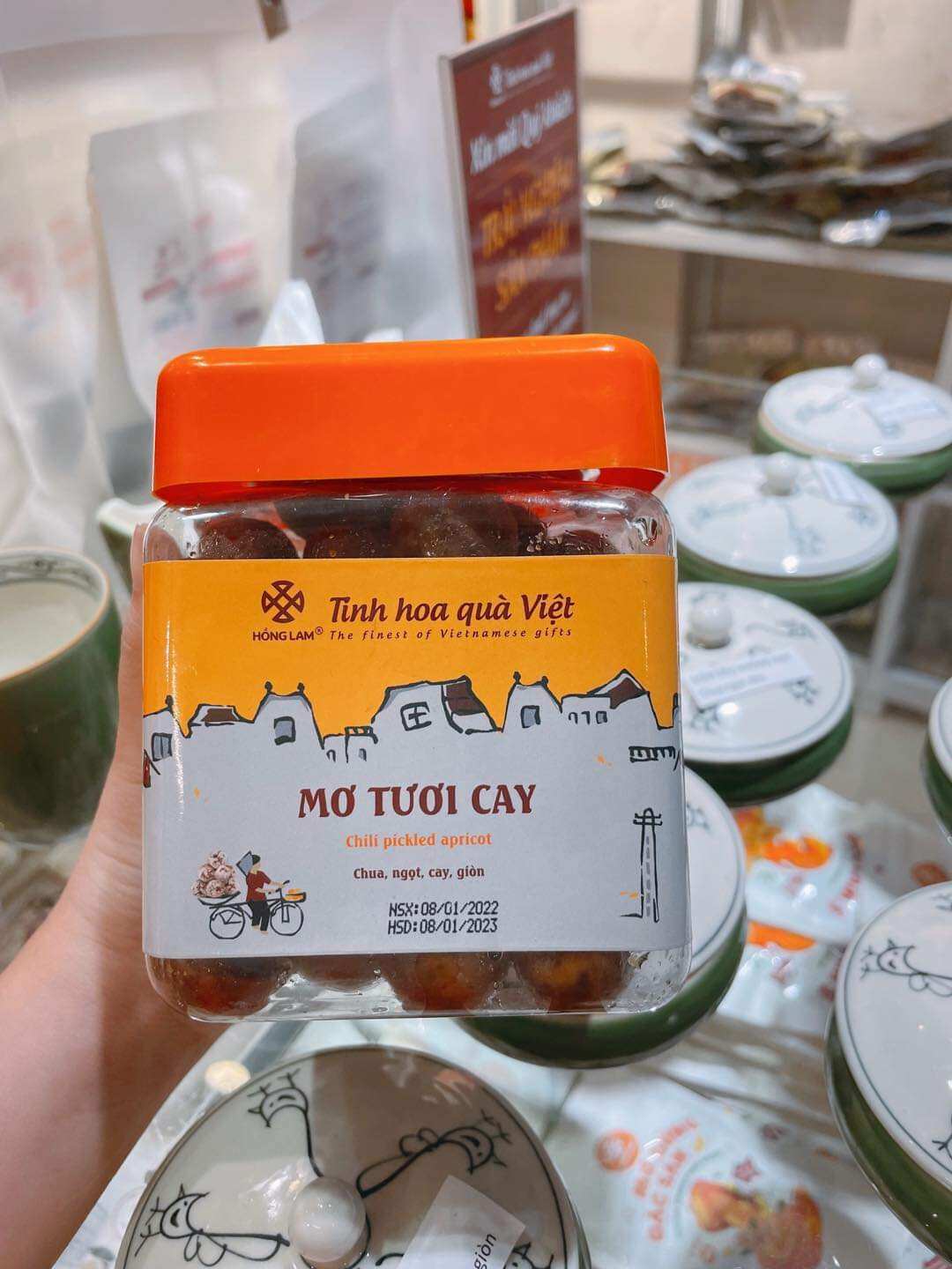 Mơ tươi cay ô mai hồng lam