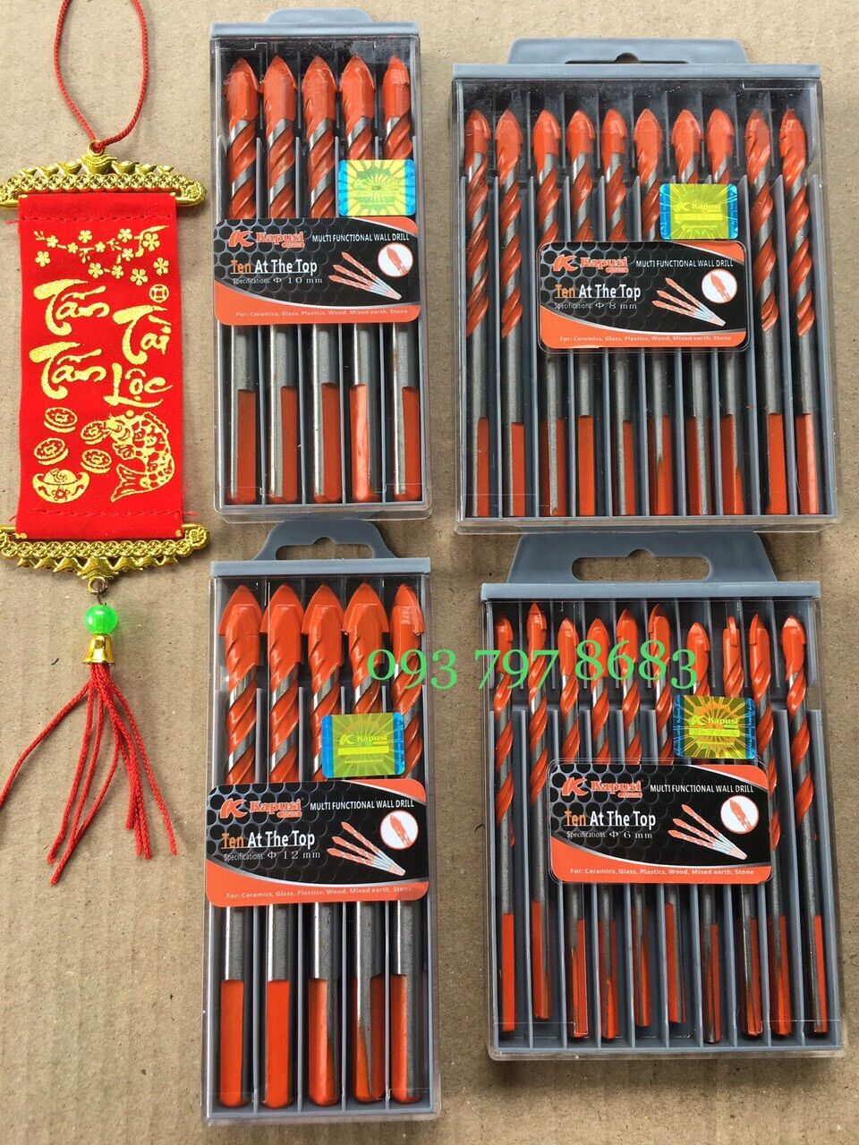 Mũi khoan đa năng kapusi 6mm, 8mm, 10mm, 12mm