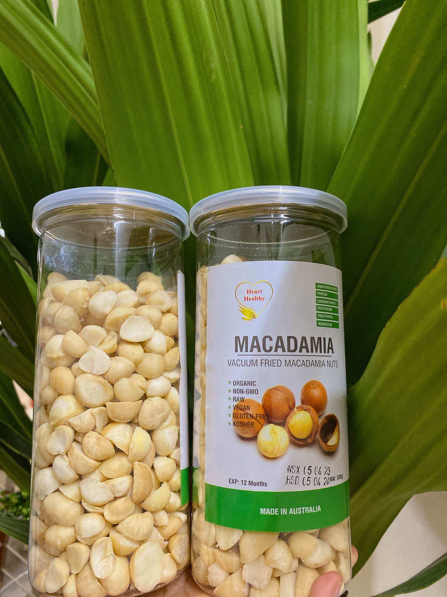 500gr Nhân Macca Vỡ, hàng vỡ to vỡ đôi