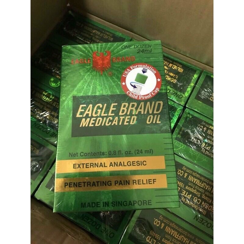 Dầu Gió Xanh Con Ó Eagle Brand 24ml_ Tiêu chuẩn Mỹ