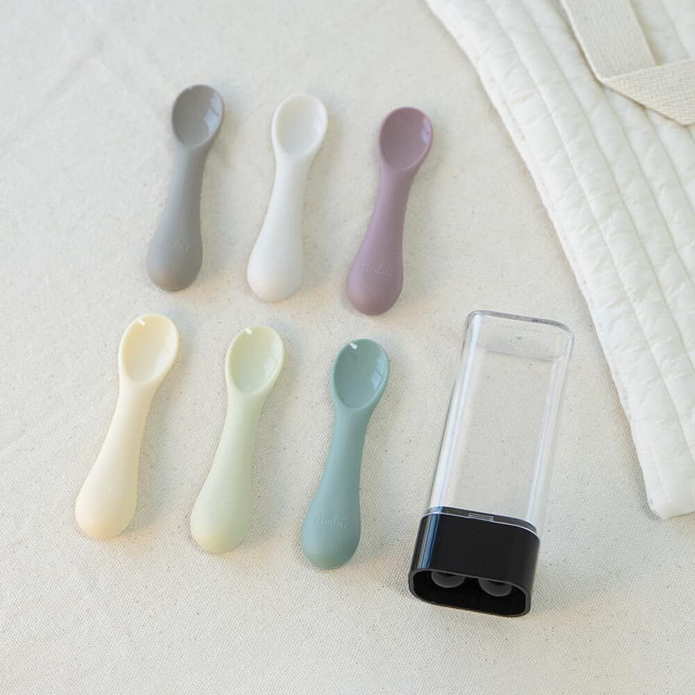 THÌA ĂN DẶM SILICONE BLUEMAMA MODUI HÀN QUỐC