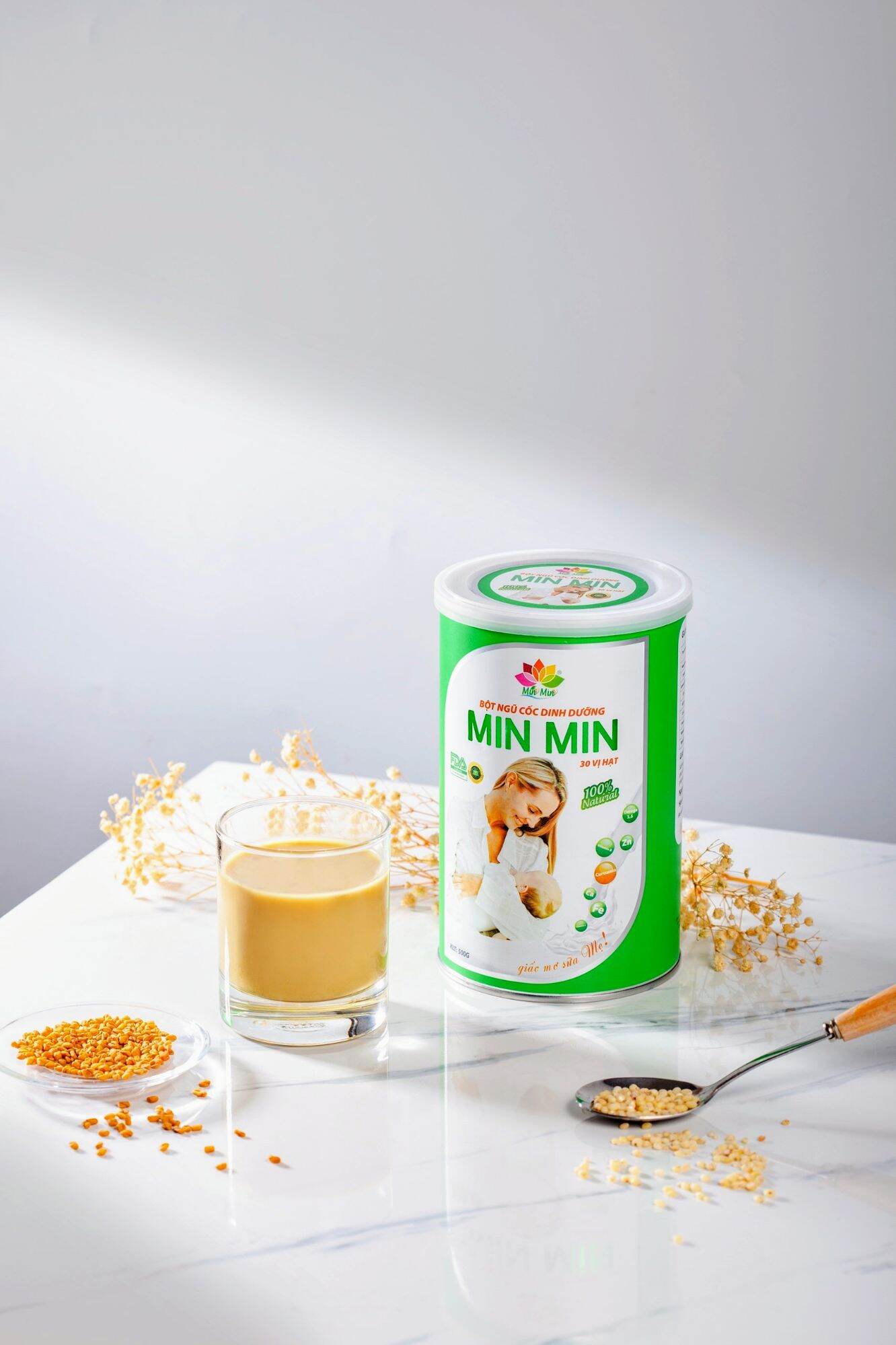 Ngũ cốc dinh dưỡng minmin 30 hạt 1 hộp 500g