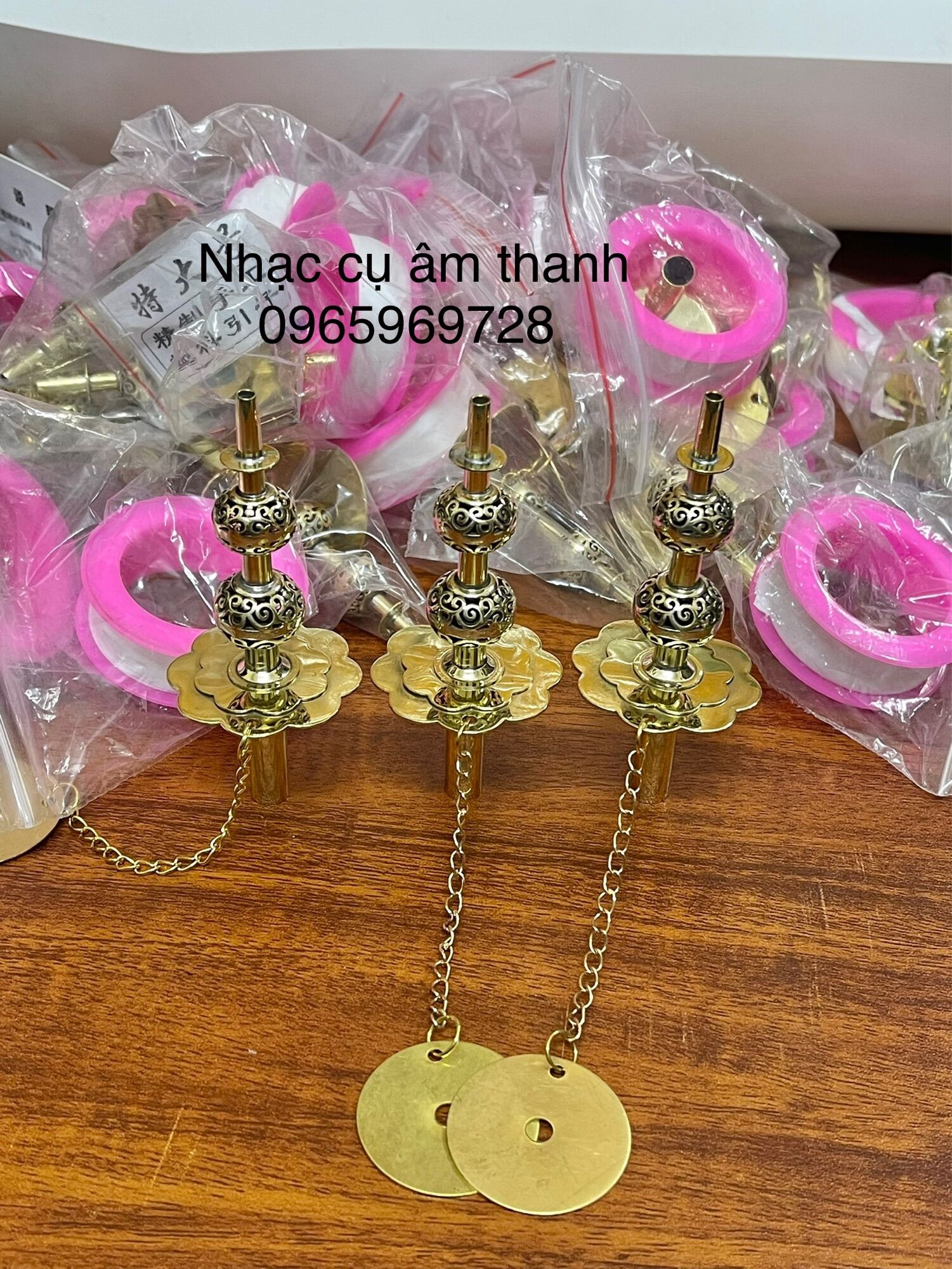Kèn đám ma gỗ mun dọc dài 31cm