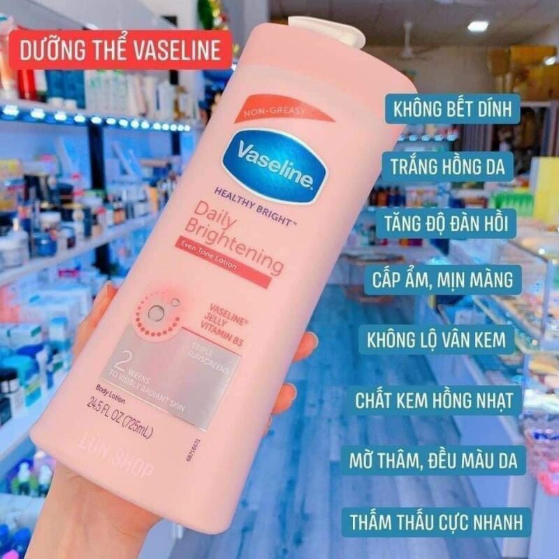 Sữa dưỡng thể Vaseline 725ml Mỹ
