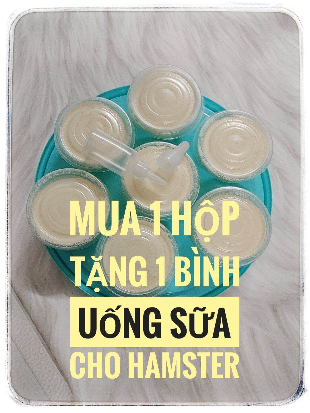 Bột Sữa Dê- 20GR- Thức ăn dành cho Hamster, thú cưng( tặng kèm 1 bình sữa) ..