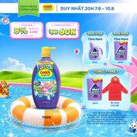 Sữa Tắm Gội cho bé Carrie Junior chiết xuất trái cây thiên nhiên Hương Tinh Chất Sữa 700g