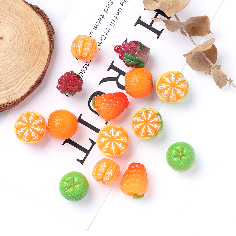 Charm Nhựa Trái Cây Trang Trí DIY