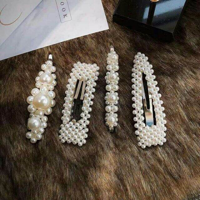 Set 4 kẹp tóc Hàn Quốc sang trọng