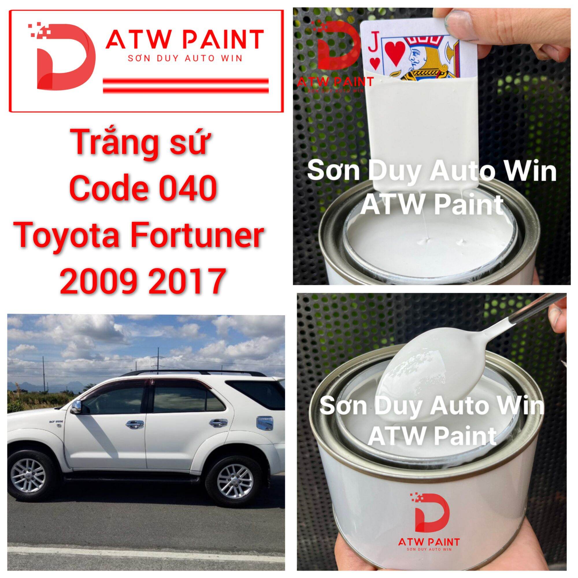 Sơn ô tô pha vi tính theo code màu hãng -  Màu 1k lon 500g