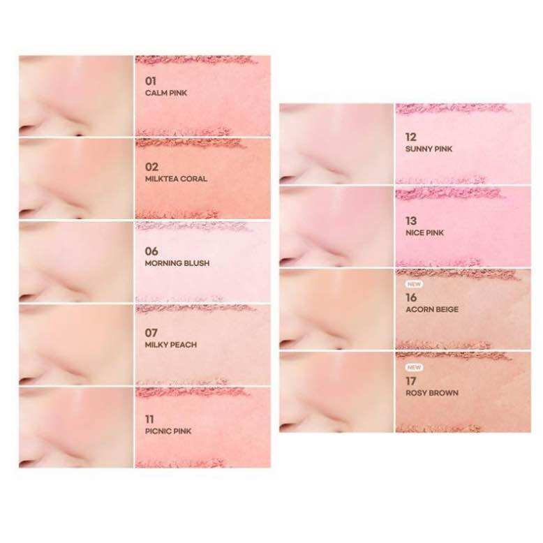 Má hồng PERIPERA PURE BLUSHED SUNSHINE CHEEK
