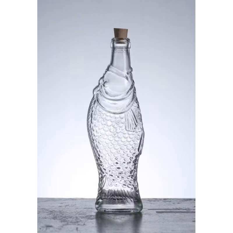 Bình rót thuỷ tinh hình con cá 26cm