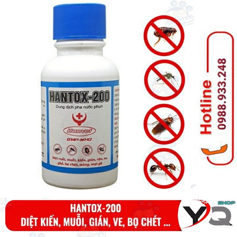 Chế phẩm phun muỗi hantox - 200 chai 100ml