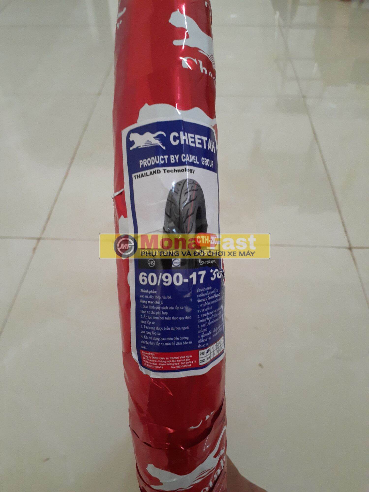 Lốp Cheetah 60/90-17 lốp cho xe độ vỏ nhỏ xài ruột