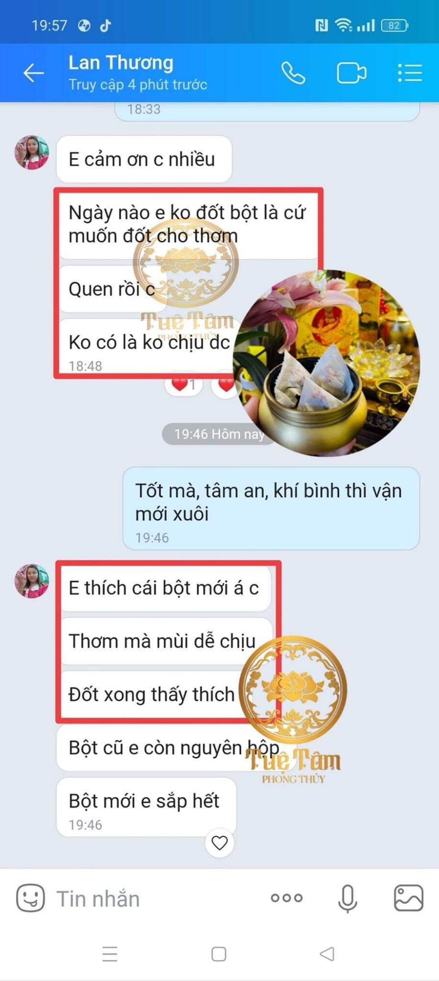 Bột Phong Thuỷ TUỆ TÂM ( ALOFA cũ ) 1h 62 Gói.