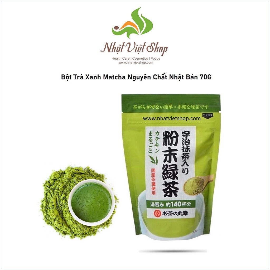 (EXP: T6/2026) Bột Trà Xanh Matcha Nguyên Chất Nhật Bản 70G