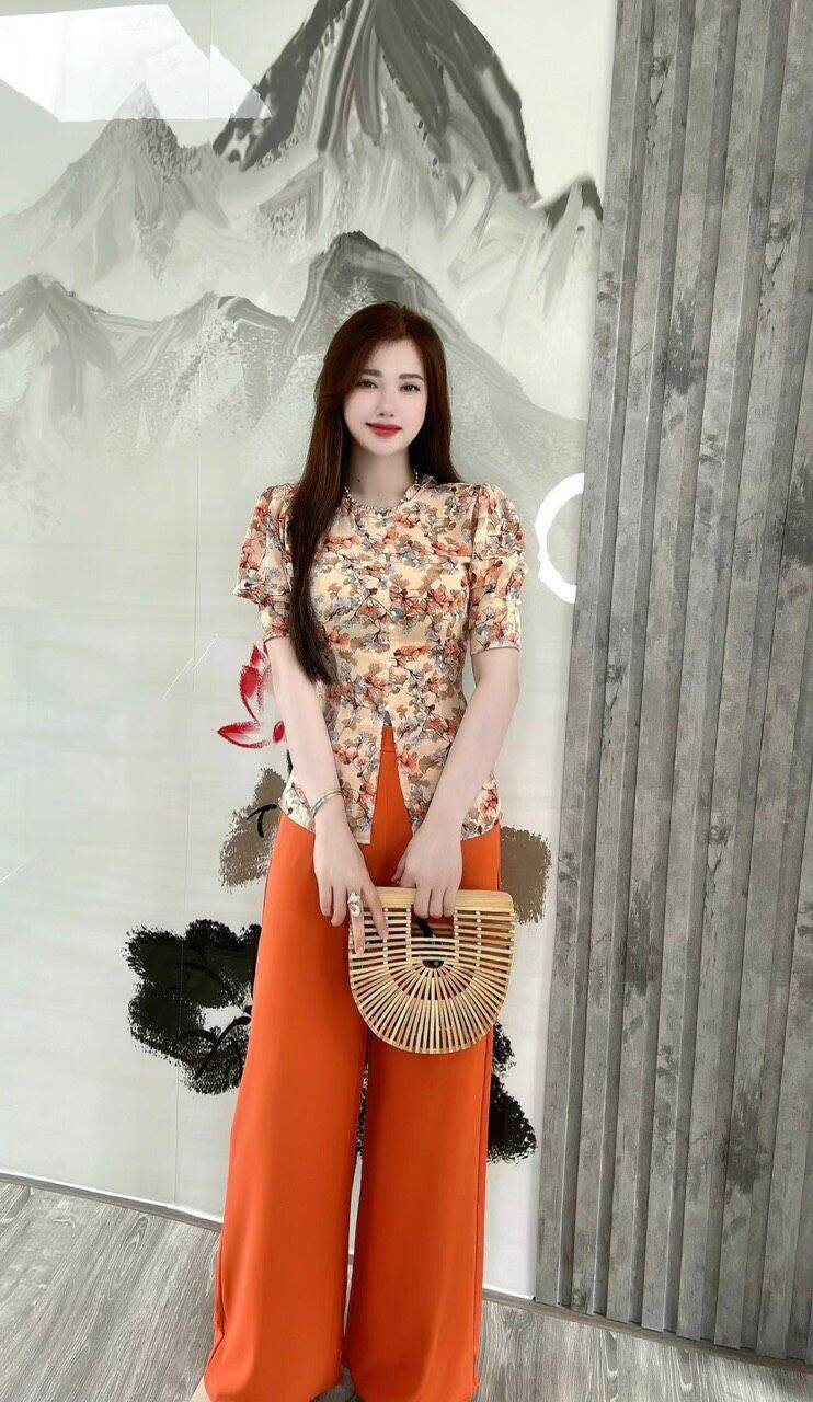 đồ lam đi chùa/ bộ bà ba lụa mengo tay búp