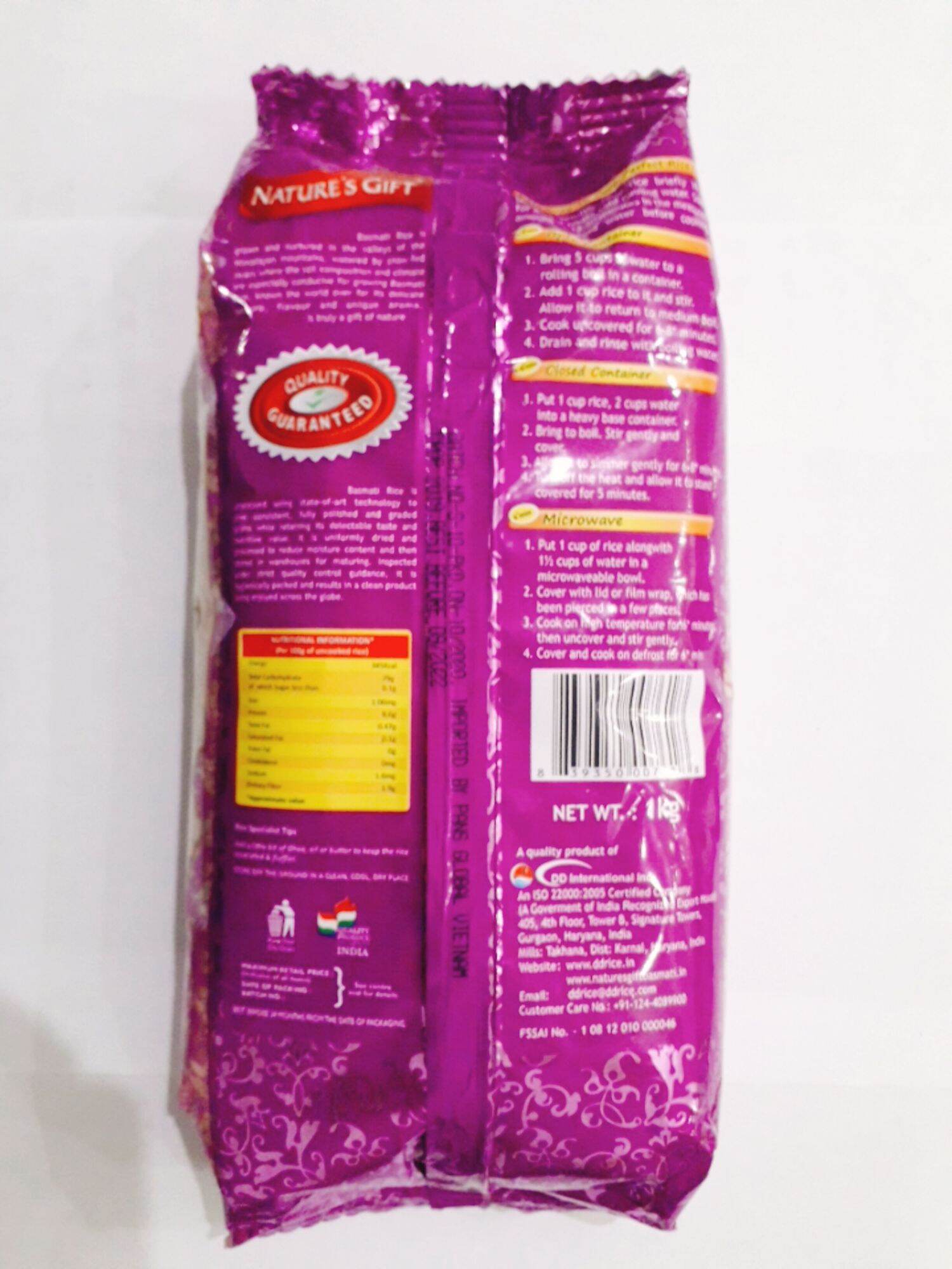 Gạo basmati ấn độ 1kg
