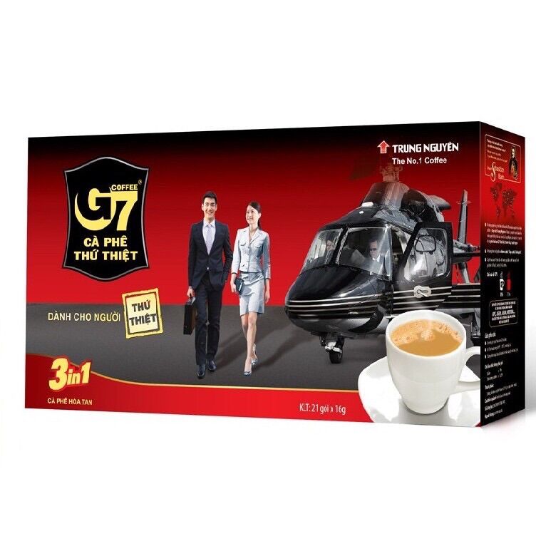 CÀ PHÊ SỮA HÒA TAN G7 3IN1 336g (21 GÓI x 16GR) - 23287