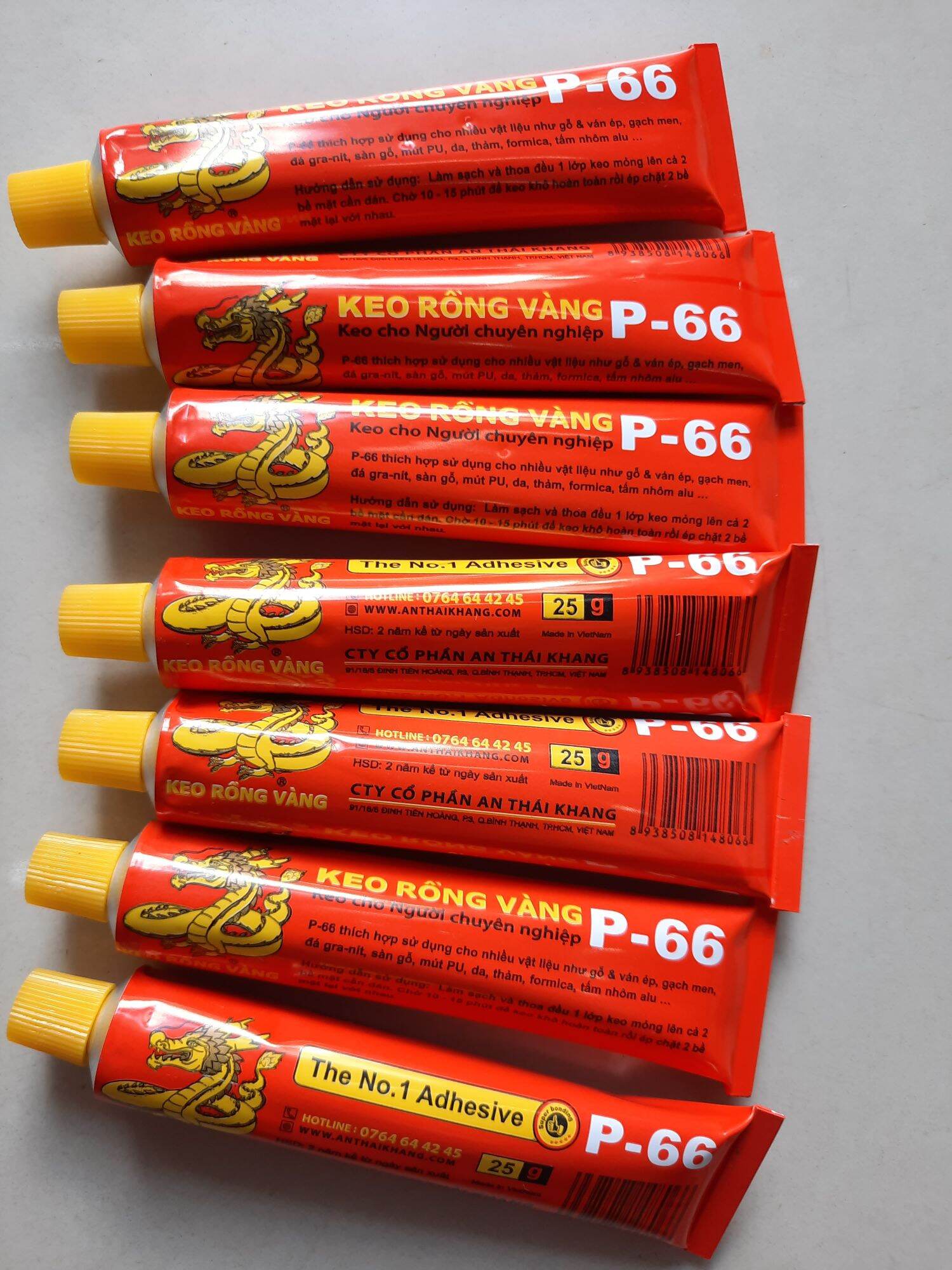 Keo rồng vàng P-66 tuýp 25g